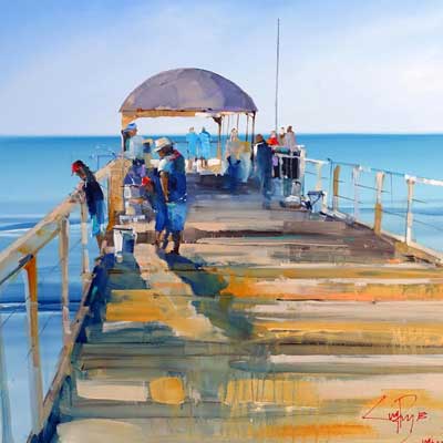 pier, sea, craig penny, artist, gallery, ocean view, commissions, awards, 